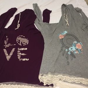 Bundle of lightweight hoodies